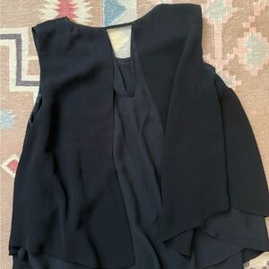 Zara Black Sleeveless Overlay Camisole